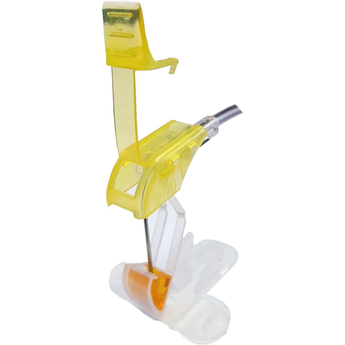 Set Infusion Huber Safety, Y Injection Site (Right Angle), 7' Tube, 20G x 1', SECURE TOUCH+ Latex Free Yellow Hub (20/BX) by Exel Corporation  ID 37844S
